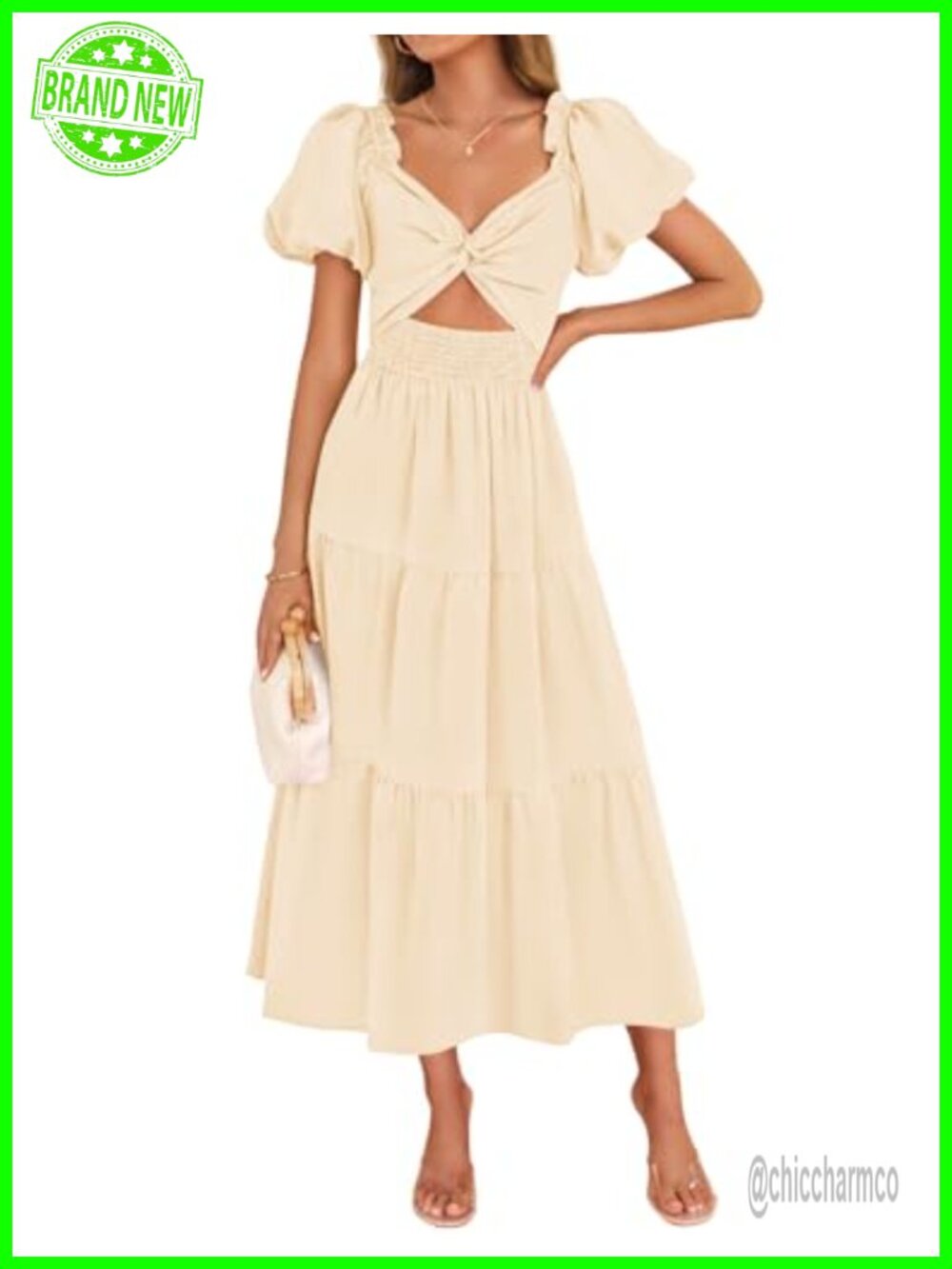Womens Summer Cutout Flowy Vacation Maxi Dress Boho Beach Party